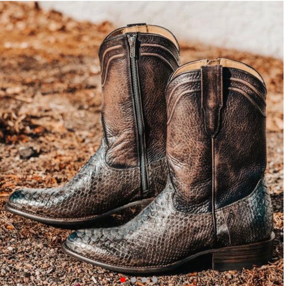 Freebird Alamo Black Python Men's